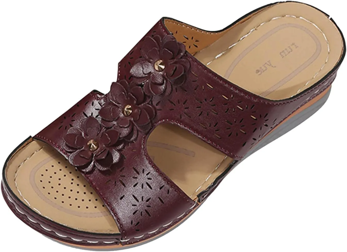 Womens Sandals with Arch Support Orthopedic Sandals Dressy Summer latforms Flats Pillow Slides Wide Anti Slip Shoes