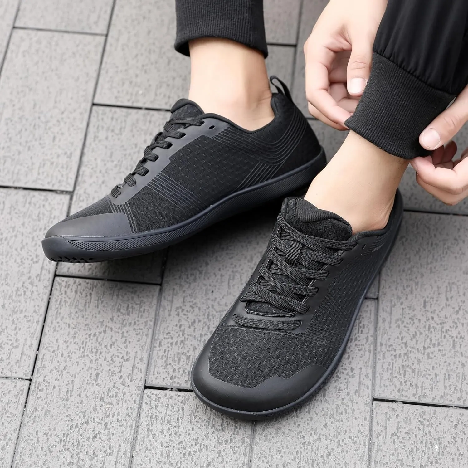 Womens Slip On Sneakers Mesh Breathable Zero Drop Minimalist Summer Walking Sneakers Wide Toe Walking Shoes Casual Breathable Summer Tennis Shoes