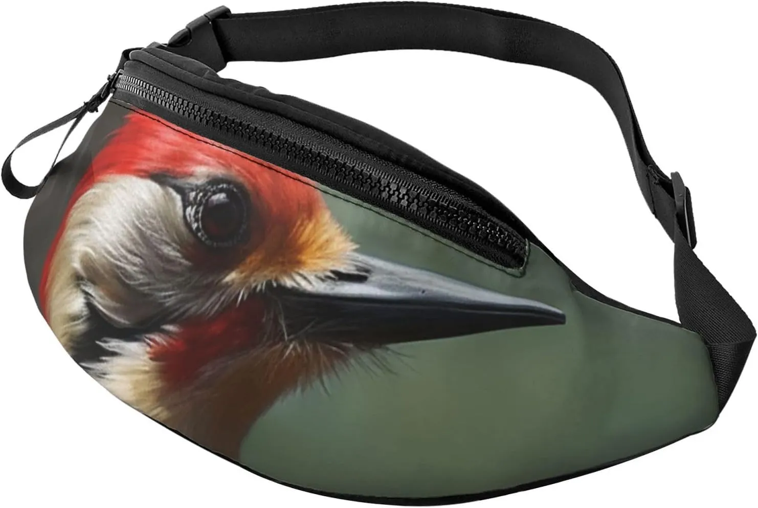 Woodpecker Fanny Pack for Men Women Fashion Waist Packs Travel Crossbody Bag With Adjustable Strap Everywhere Belt Bag Waterproof Chest Bags Cycling Bum Bag Wallet