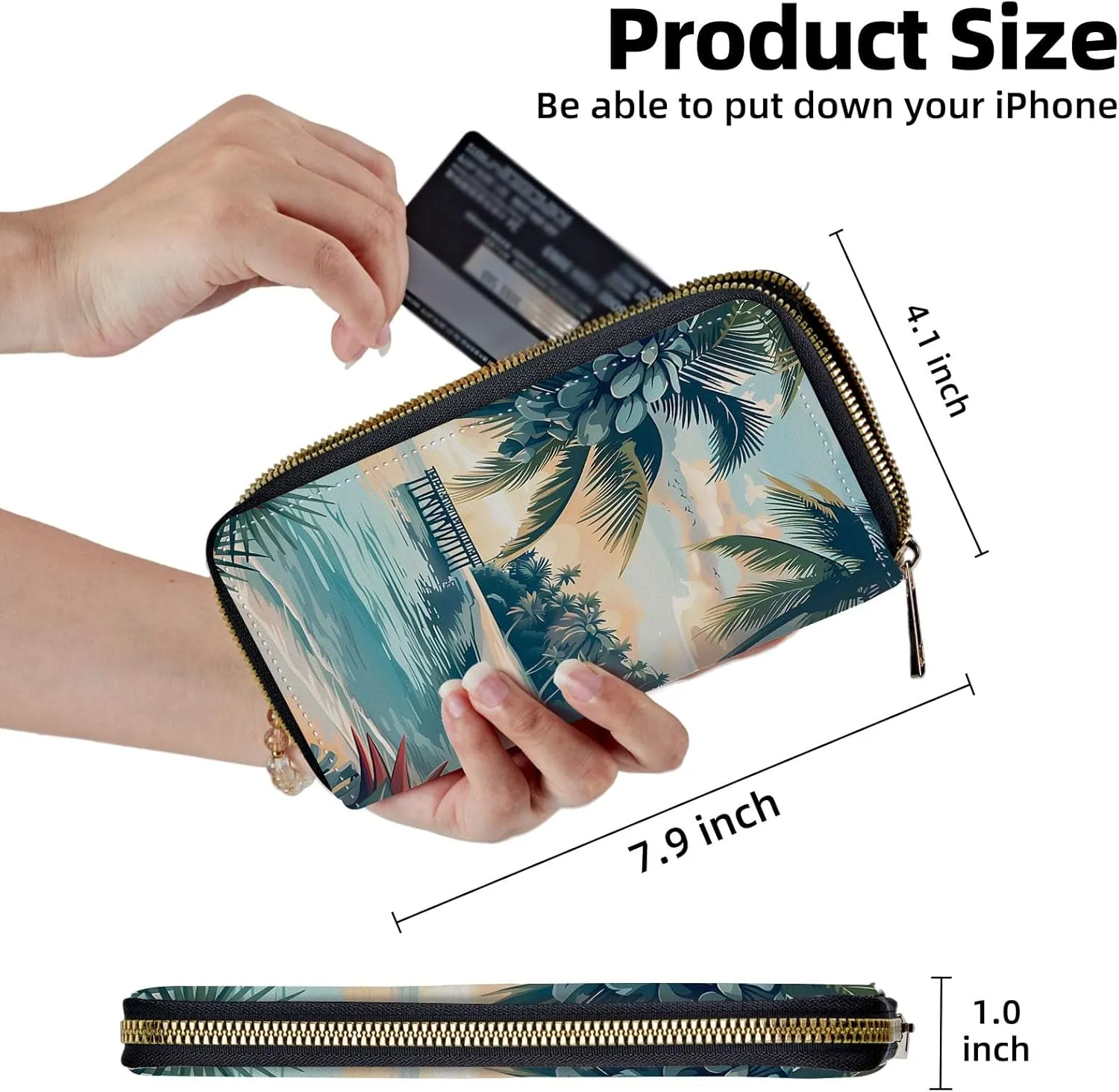 Wrist Wallets for Women, Lightweight RFID Blocking Multi-Functional Secure Wrist Purse for Travel, Daily Use