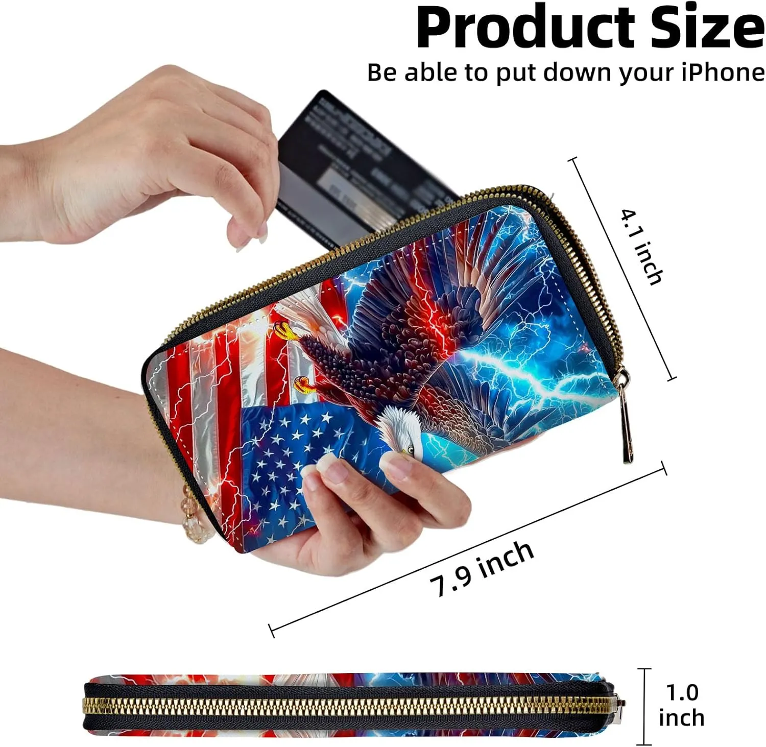 Wrist Wallets for Women, Lightweight RFID Blocking Multi-Functional Secure Wrist Purse for Travel, Daily Use