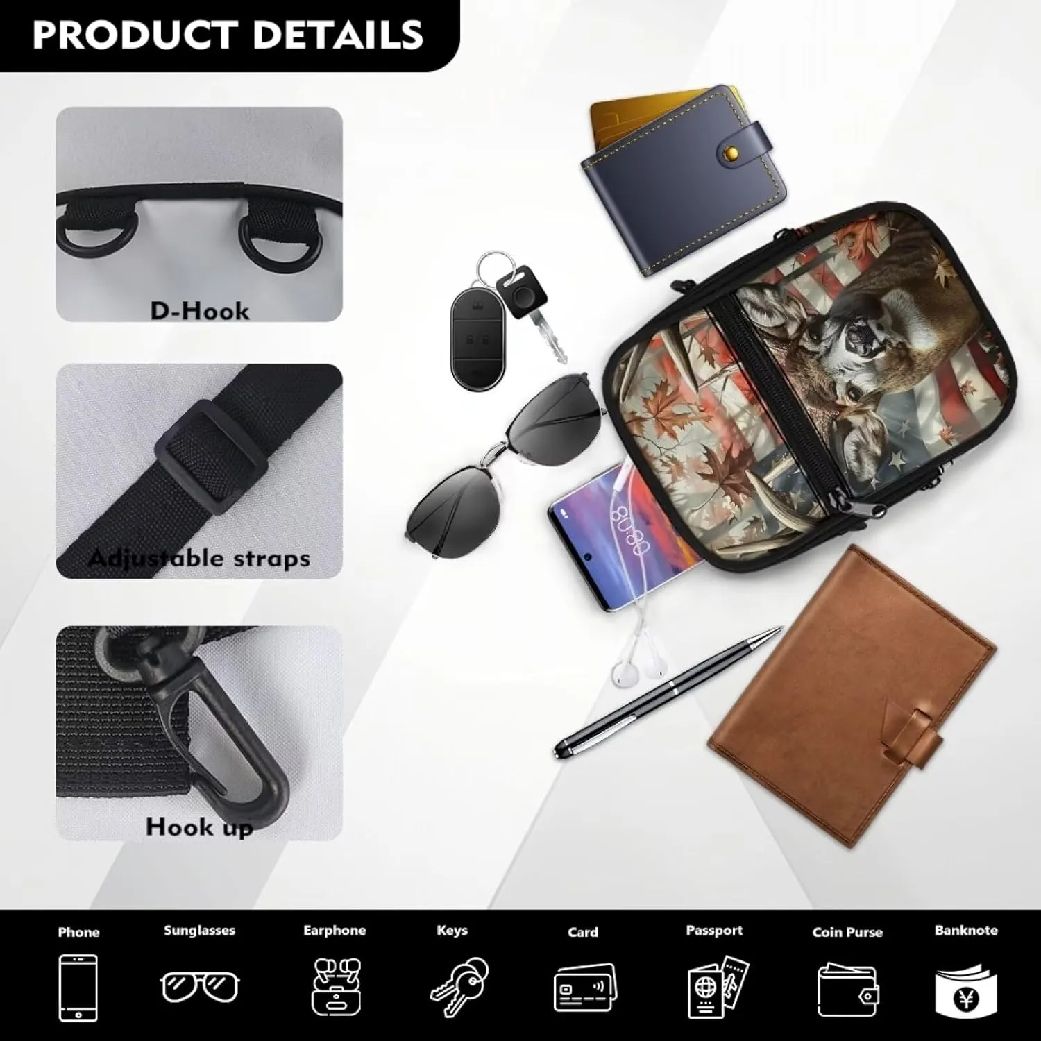 Xpyiqun Purses for Women Small Crossbody Bags Travel Messenger Bag Casual Cross Body Wallet