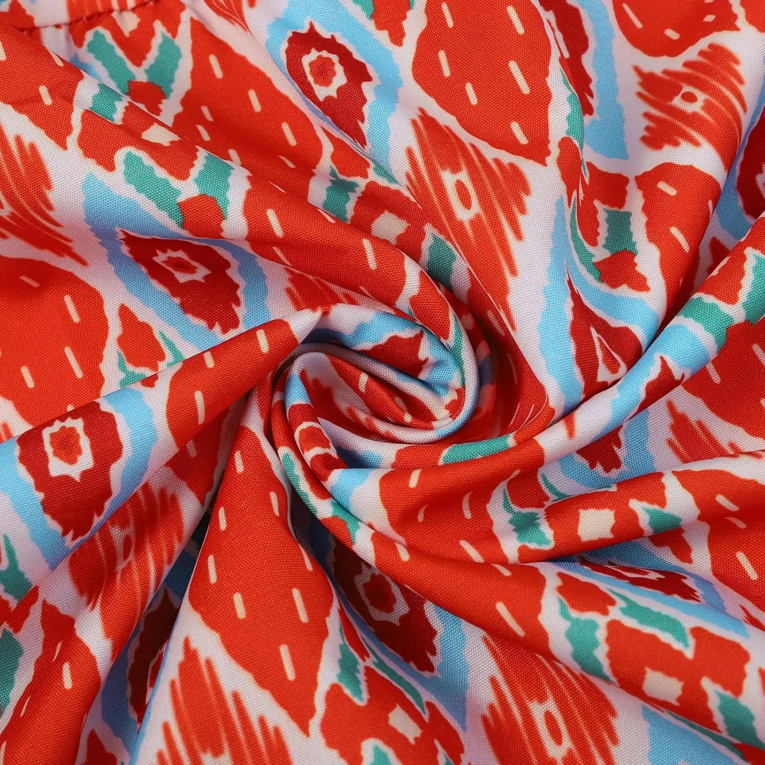 ZWRXW Womens Summer Boho Dresses Casual Loose Bohemian Floral Dress Short Sleeve Long Maxi Dress Flowy Swing Beach Dresses